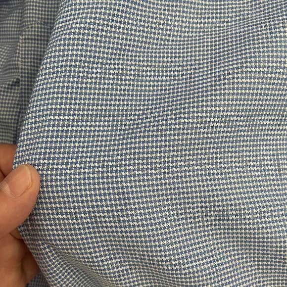 16.5 32/33 Blue/White David Donahue Shirt - Picture 3 of 4